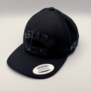 Alpine Stars Astars Racing Assured Spellout Hat One Size Black Adjustable